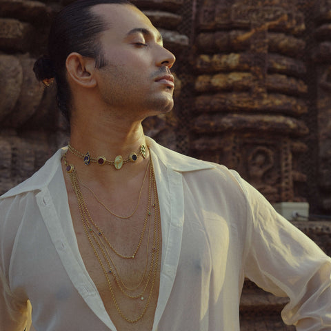 Käma Necklace with Spine Chain