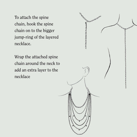 Käma Necklace with Spine Chain